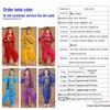Costume da Danza Indiana per Bambini: Costume per Esibizione di Danza del Ventre e Minoranze dello Xinjiang per Bambina