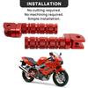 Motorcycle Step Front Pedal Non-Slip Silver Tone Foot Pegs for Honda