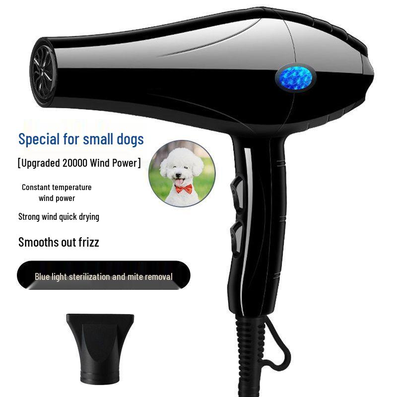 Vysoce výkonný, nízko hlučný fén na srst pro psy a kočky s péčí o negativní ionty