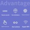 Deli Wi-Fi Touchscreen Facial Fingerprint Attendance Machine CN Plug (adapter Included)