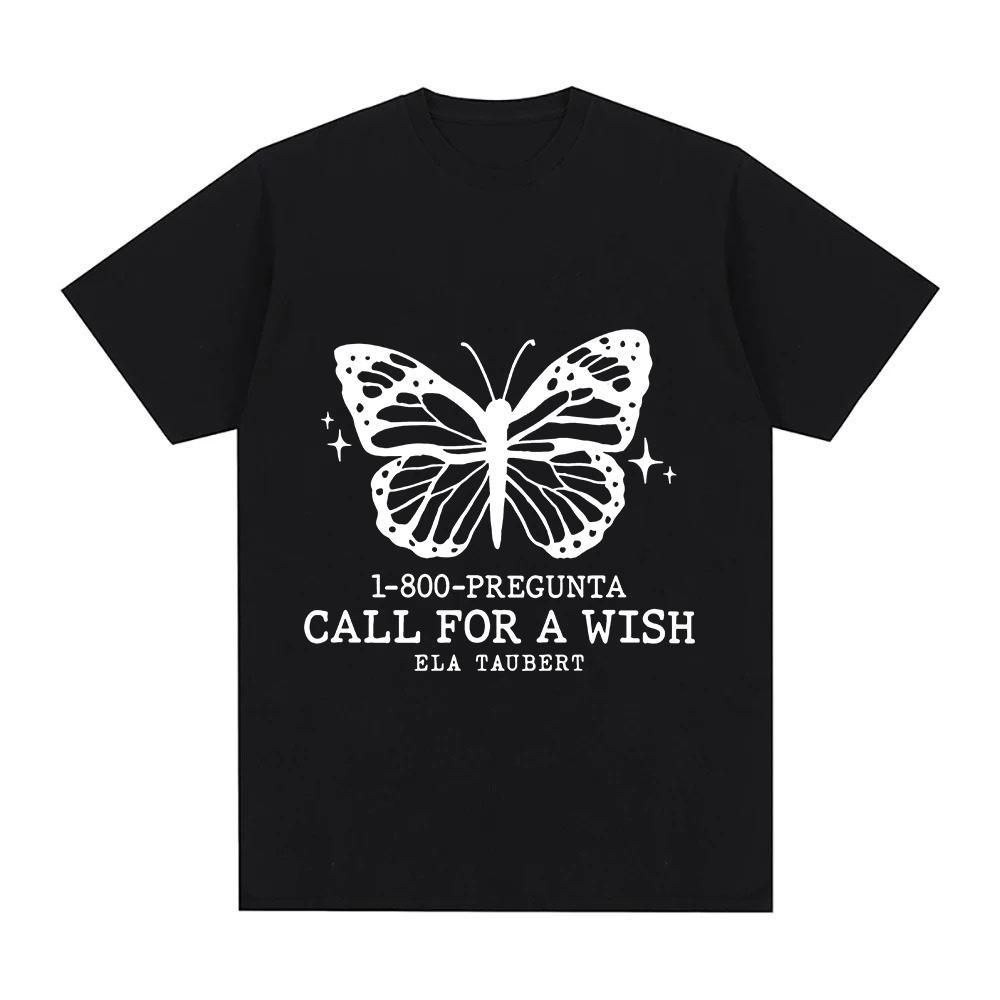 

Ela Taubert T-Shirt Butterfly Graphic Printing T Shirt Short Sleeve Tshirts Cotton O-neck Clothing Summer Unisex Tees XS