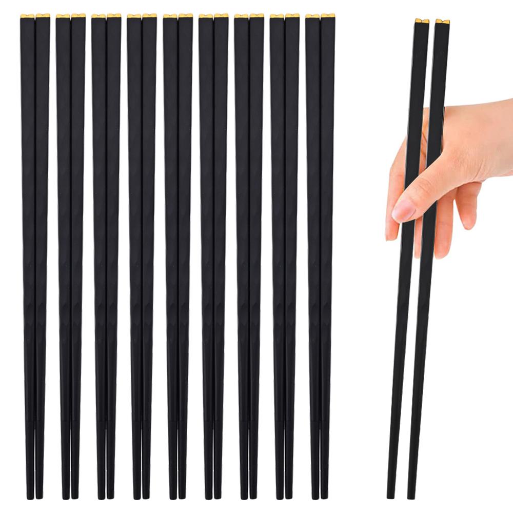 10 Pairs Chinese Japanese Chopsticks Sushi Sticks Korean Chopsticks Reusable Chop Sticks Kitchen Tableware Tool Accessories