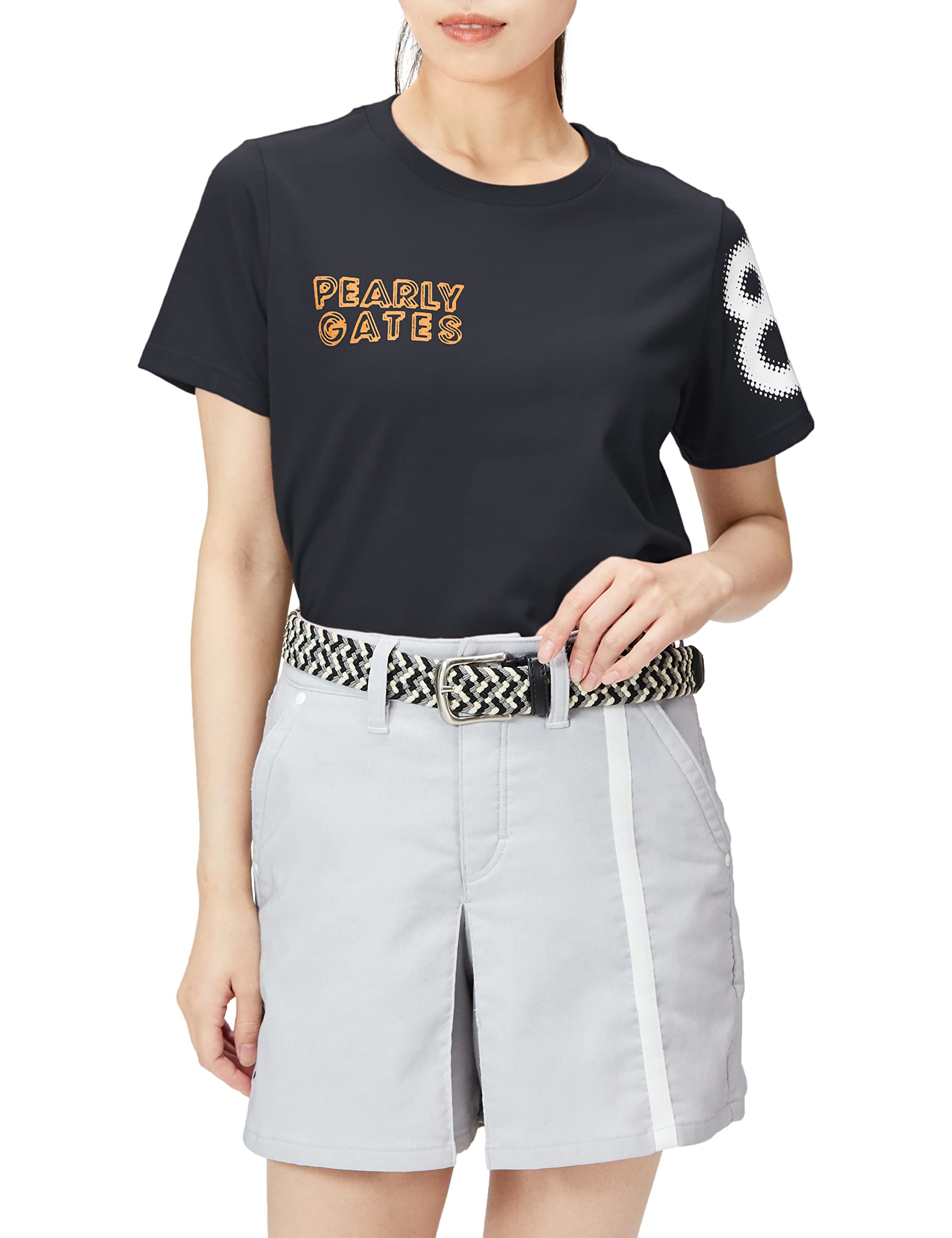 

Neo Cool Ny Покрытие Прохладный на ощупь Темно-синий 0 [PEARLY GATES] Женская футболка, Джерси, / 055-2263802 120_Темный [S]