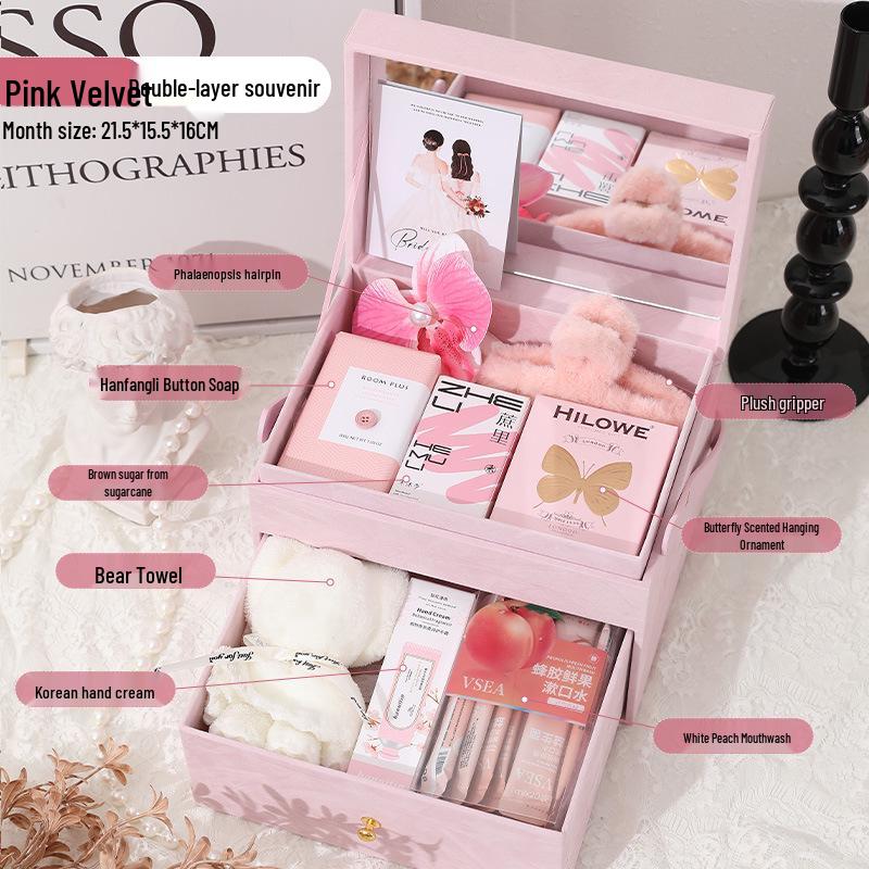 Elegant Brudtärnepresentuppsättning: Praktisk & Kreativ Bröllopsgåva för Kvinnor