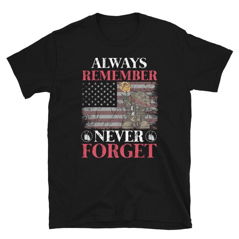 Soldier Honor Duty America Always Remember T-Shirt XL