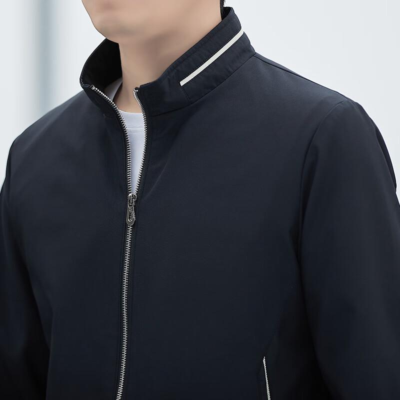 ROMON Men's Slim Fit Stand Collar Casual Jacket