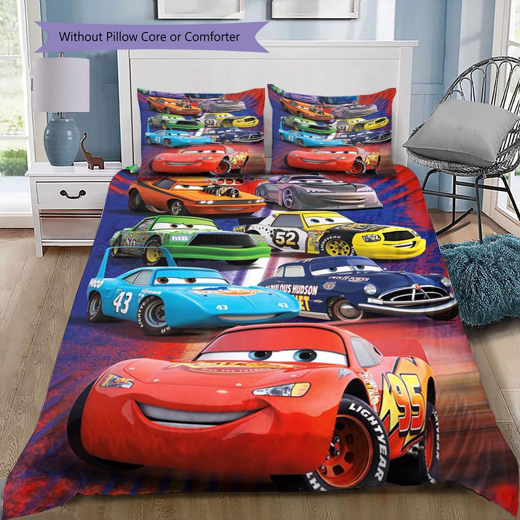 The Mater Trailer Service Duvet and Pillowcase Bedding Set Is Perfect for Decorating Boys' and Girls' Bedrooms.