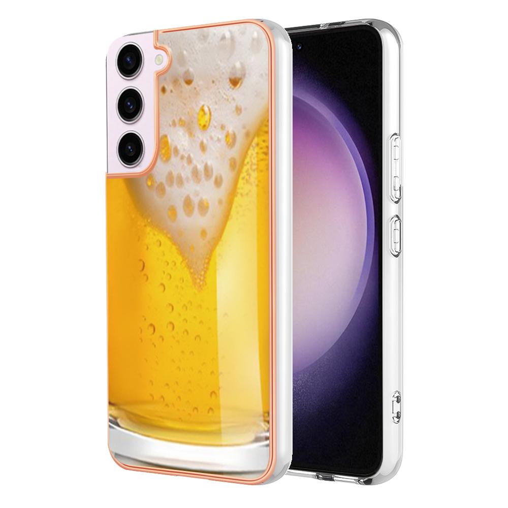 Für Samsung Galaxy S20, S21, S22, S23, A13, A14, M11, M31, M51, Note20... Tiere, Leopard, Bier Musterdrucke In-Mold-Dekoration ultradünne weiche Handyhülle