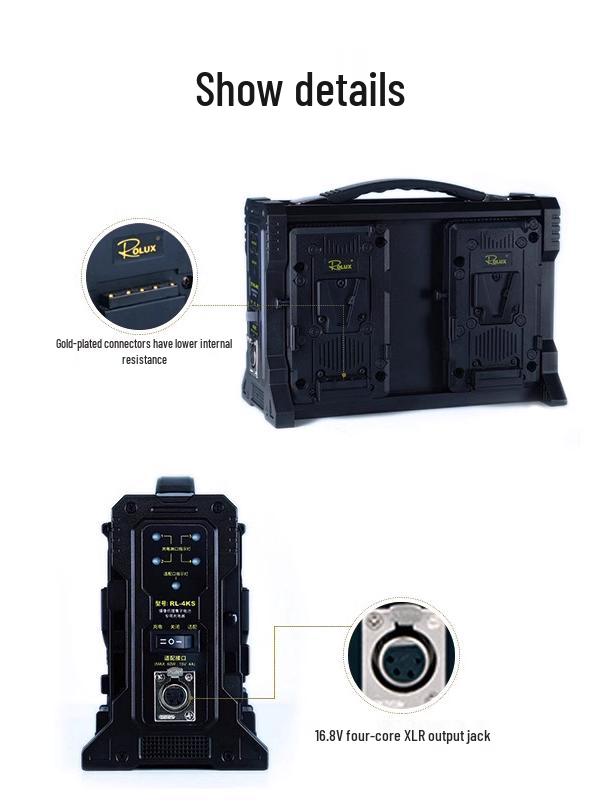 Yingchen RL-4KS V-Port Battery Charger: Simultaneous Independent Charging for Smart Anton Cameras