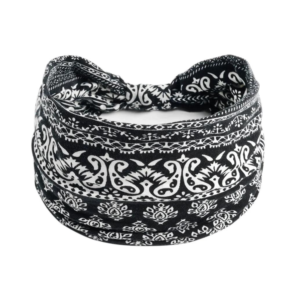 Twisted Wide Hair Bands for Women Wide Turban Workout Headband Fashion Yoga Hair Bands Boho Twisted Thick Hair Accessories