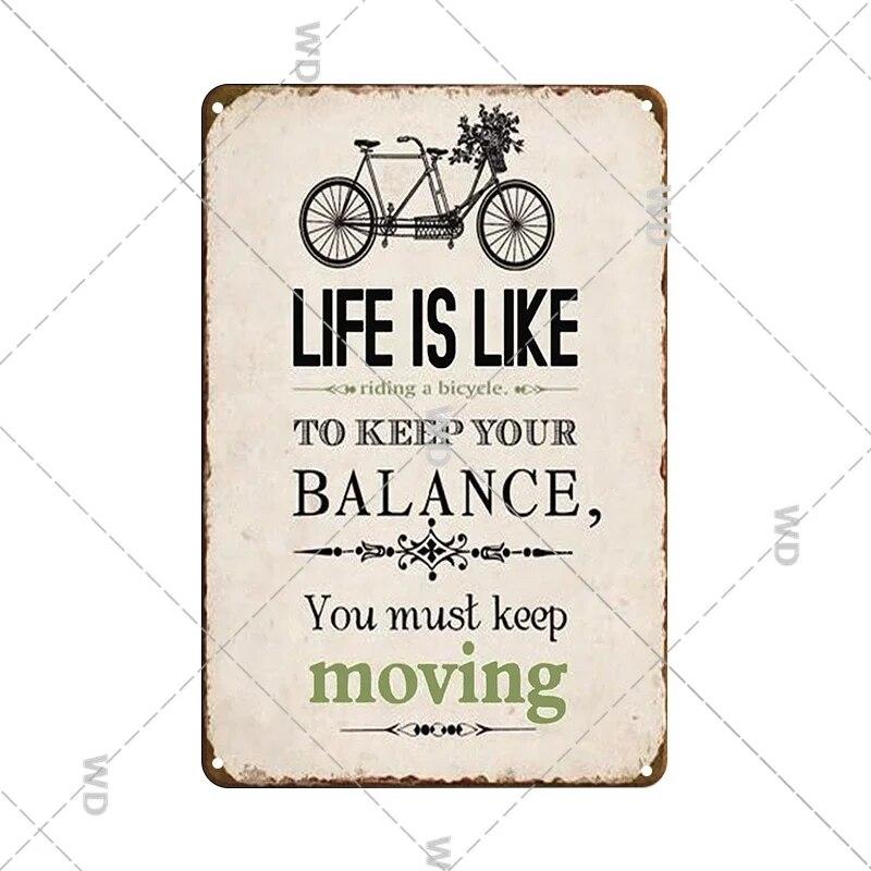 Retro Funny Sentence Tin Sign Decorative Vintage Plaque Metal Sign Decor Metal Plate for Garage Man Cave Bar Pub Home Wall Decor