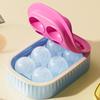 2PCS Silicone Refrigerator Ice Ball Mold Dust Lid Ice Sphere Mold Bar Ice Ball Maker  Easy To Demold