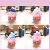 Cute Pink Kirby Plush Toy Keychain Soft Bag Charm Stuffed Animal Doll