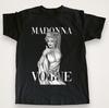 Madonna Sänger Schwere Baumwolle Schwarz Unisex T-Shirt Größe S-5XL