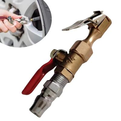 Car Tire Inflator Nozzle Lock On Tire Inflator Chuck Quick Inflation Hose Nozzle  For Motorcycles Cars Quick Inflation Rod