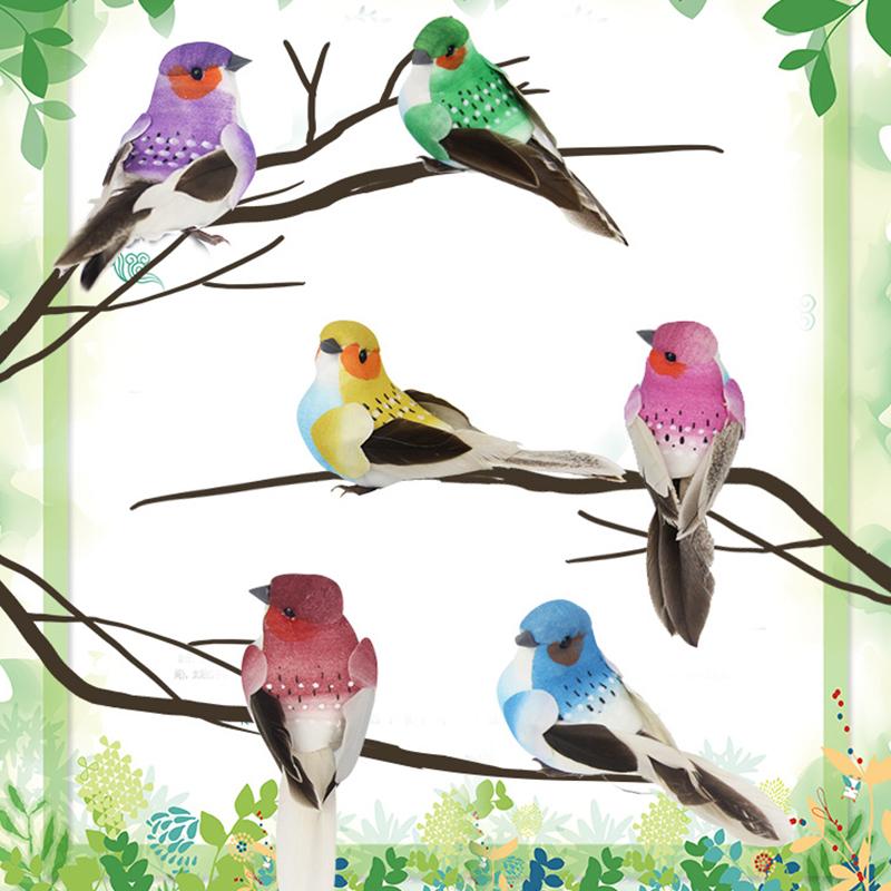 1 Piece Of Realistic Feathered Bird, Colorful Foam Bird, For Garden And Landscape Decoration, Craftwork.