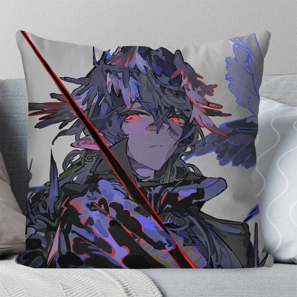 Logos Animated Game AArknights Pillow Case Fashion Square Pillowcase Bedroom Sofa Room Ins Decoration Leisure