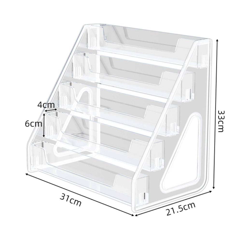 Card and Greeting Card Jewelry Transparent Desktop Storage Rack Assembly, Star Card Flower Shop Gift Shop Storage Display Rack