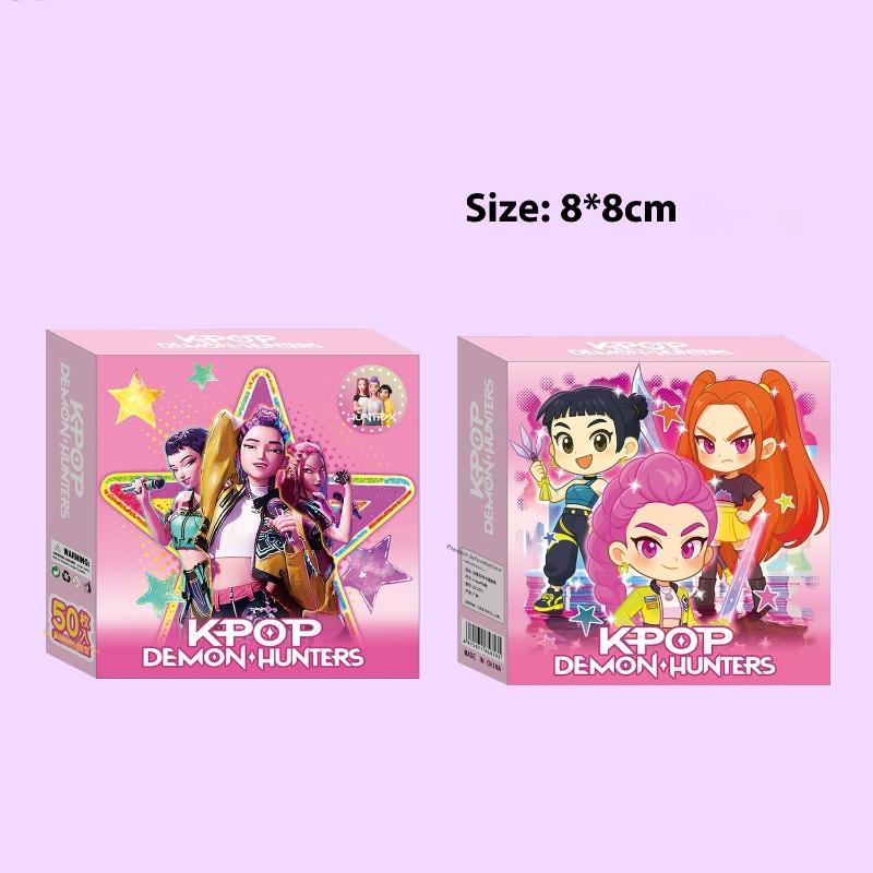 

50 листов/коробка Милые K-pop Наклейки Охотники на демонов Нелепый тигр Граффити Сделай сам Чехол для телефона Ноутбук Крутые Наклейки для украшения скрапбукинга