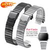 18mm 20mm Edelstahl-Uhrenarmband für Casio F91W F84 F105 F108 A158W A168 AE1200 AE1300 Ultra-dünnes Metall Universelles Armband