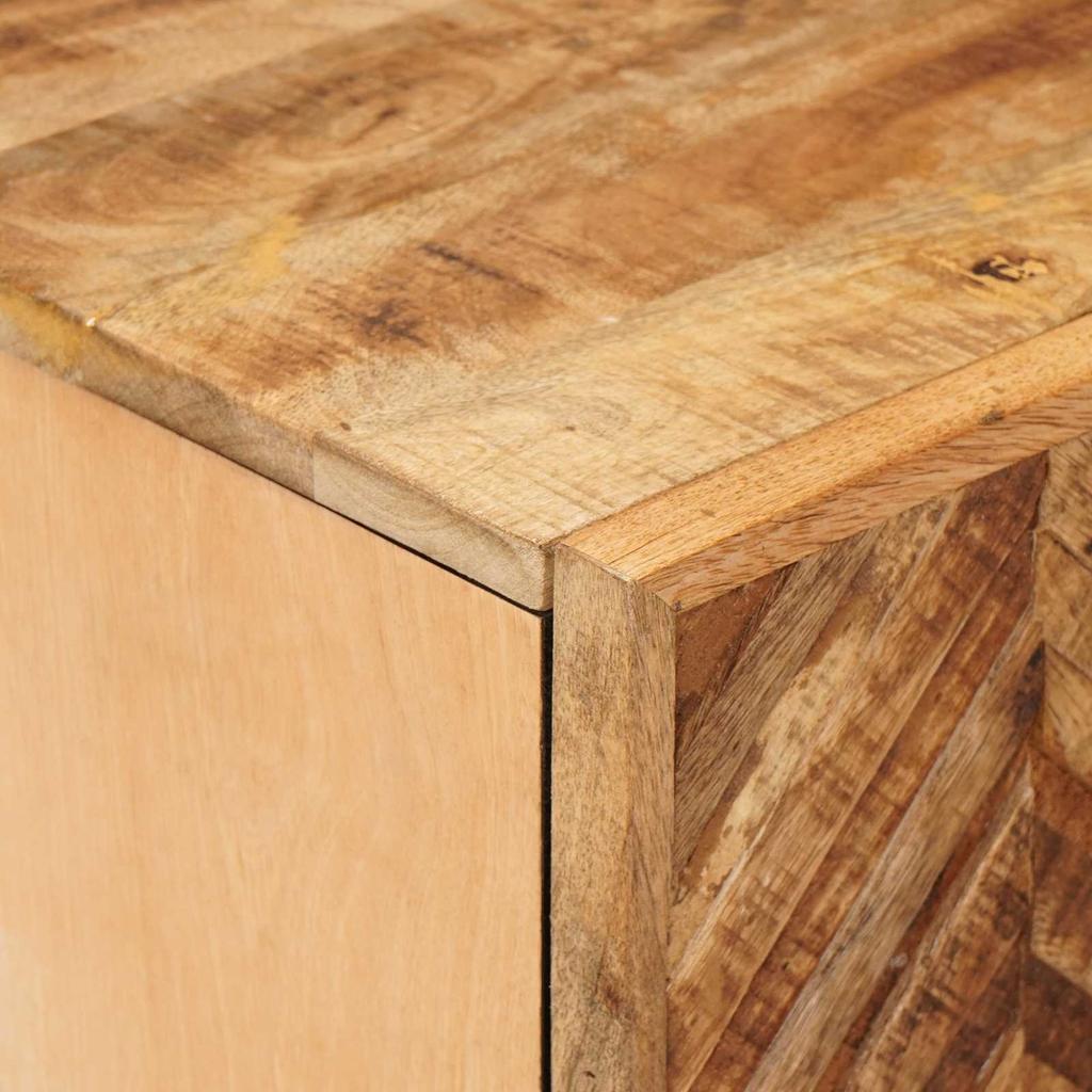Storage Cabinet In Brown 105 X 33.5 X 46 Cm Solid Mango Wood