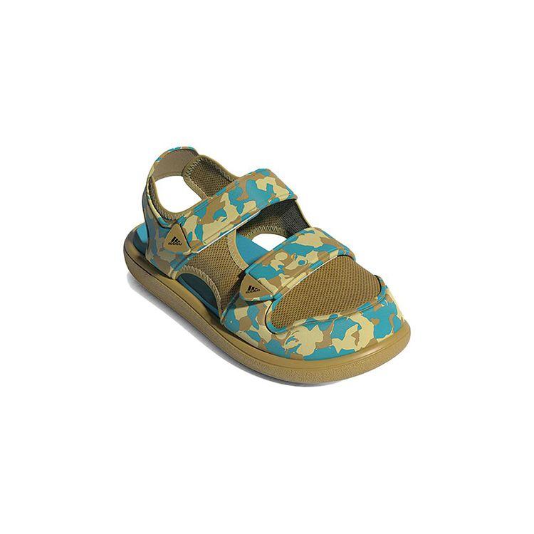 Adidas Water Sandal Comfortable Versatile Closed Toe Breathable Low Top Walker Baby Shoes Olive-Green GZ1310