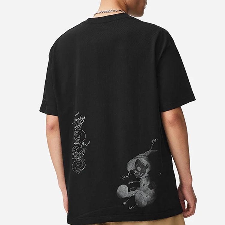 Li-Ning x Disney Pinocchio Graphic T-shirt 'Black' Men's AHSS451-5