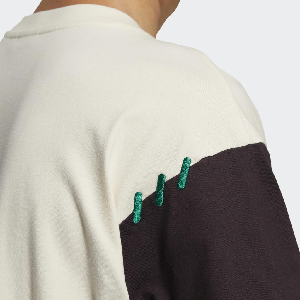 Adidas Originals Trefoil Puppet Series Colorblock Pocket Crew Neck Short Sleeve T-Shirt Unisex Tops Off-White HC0343