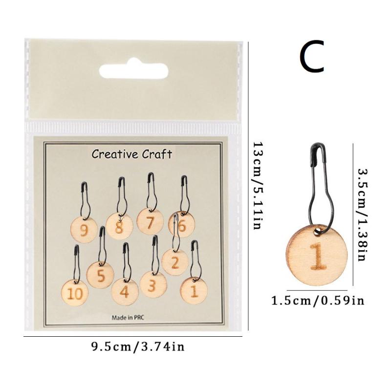 Precision Wooden Knitting and Crochet Marker with Easy-to-Read Density Calculator