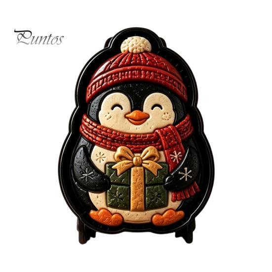 Festive Gingerbread Man Pastry Tools Christmas Mini Pie Mold, 3D Relief Embossed Hand Baking Holiday Pressed Dough Stamps Reusable DIY Press Mold for