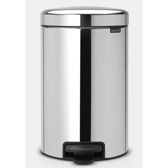BRABANTIA Poubelle à pédale NewIcon - 12L - Acier brillant