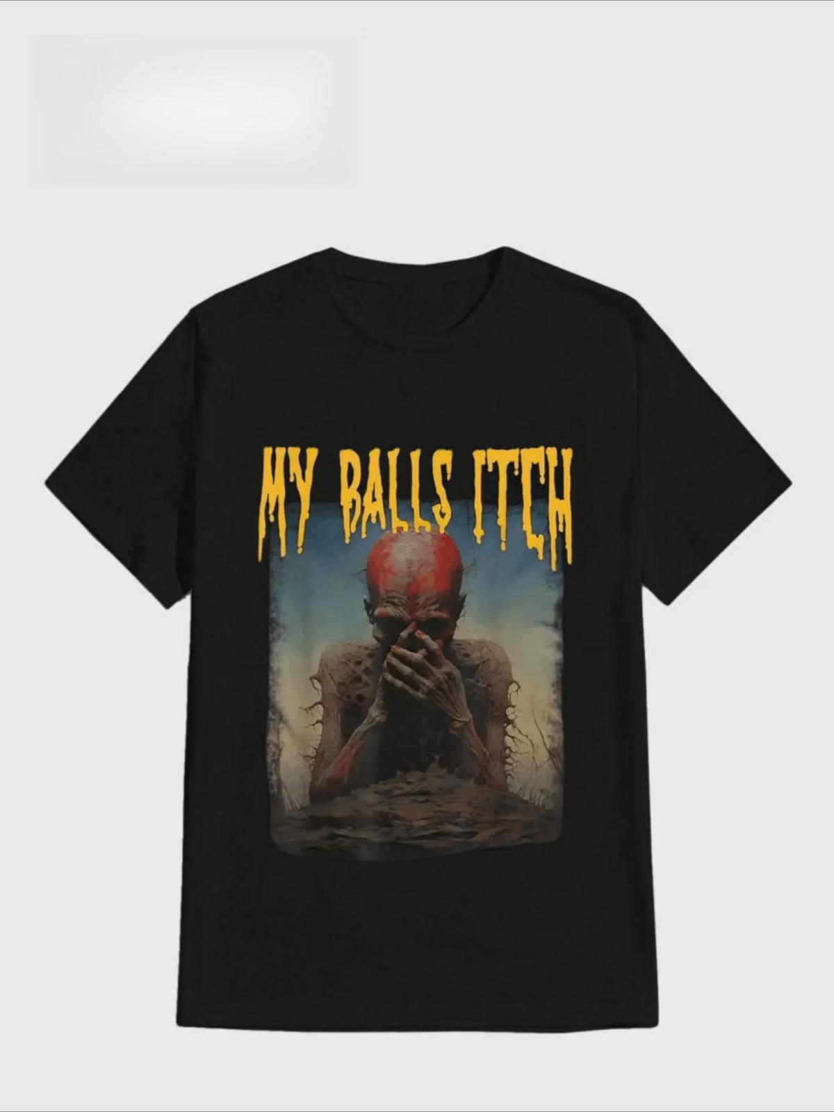 Payeah My Balls Itch Ironic Meme T-Shirt - Heavy Cotton Oddly Specific Funny S разноцветный