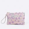 New Embroidery Sequin Clutch Bag Women Vintage Straw Woven Envelope Bag Niche Fashion Handheld Purse for Casual Daily Wear Shopping and Party Events
