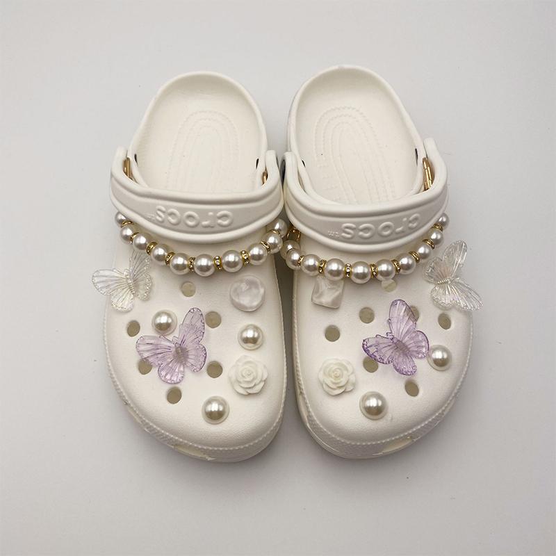 

1Set Cross Hole Обувь Diy Shoe Пряжка Цветок Бабочка Украшения для обуви