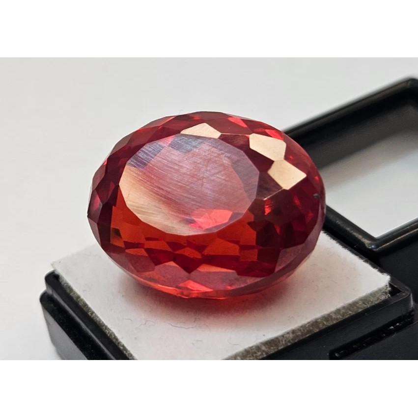 Cambodia Zircon Red 95+ Ct Oval Cut Certified Stunning Loose Gemstone