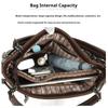 Hochwertige Damen Umhängetasche aus weichem Leder, Retro-Arbeitstasche, Schultertasche, Elegante Tasche mit großem Fassungsvermögen