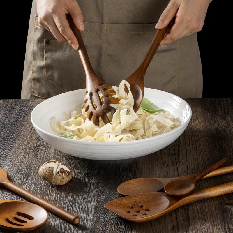High-Temperature Resistant Rosewood Cooking Spatula Kitchen Utensil Non-Stick Pan Stir-Fry Spoon Dining Set Wooden Cooking Spoon