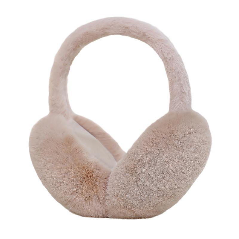 Ruiya Foldable Plush Velvet Earmuffs for Winter - Warm, Cold-Proof, Antifreeze Ear Warmers for Women and Students