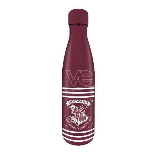 Harry Potter Stripe Crest Metal 550ml Water Bottle