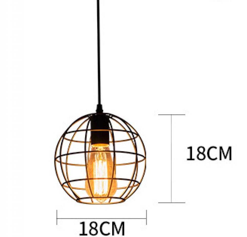 Buy Black Industrial Style Pendant Light Iron Art Pendant Lamp Retro