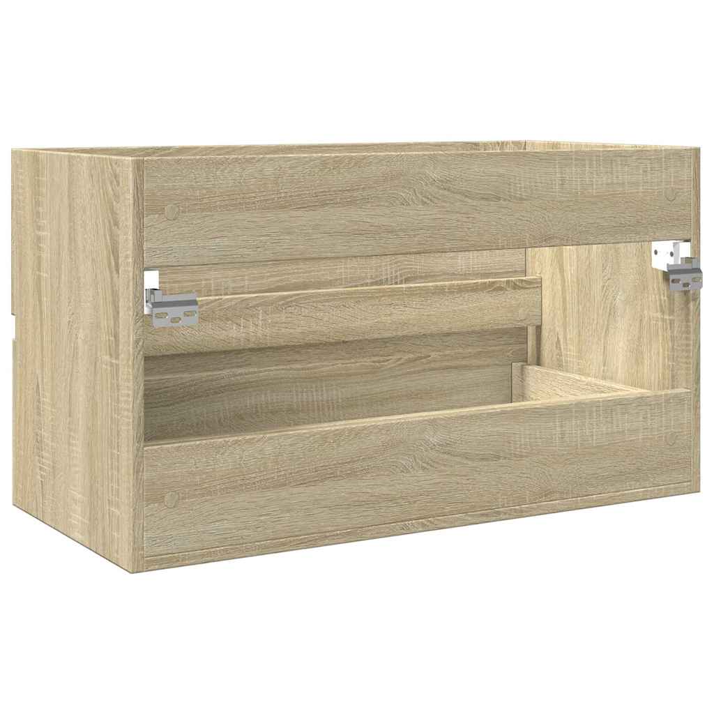 Washbasin Cabinet In Sonoma Oak 80 X 38.5 X 45 Cm Particleboard
