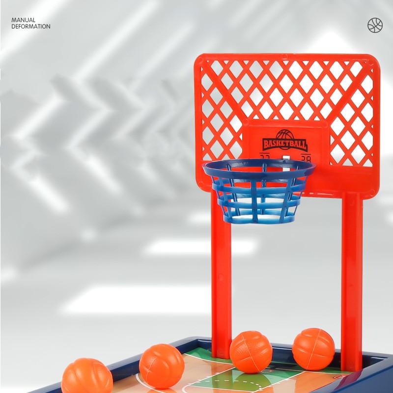 Mini-Schreibtisch-Brettspiel Basketballkorb Finger-Schießmaschine Party-Tisch Interaktiver Sport 2-Spieler-Spiele Ballspielzeug für Kinder