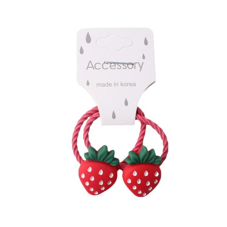 Schonende elastische Haargummis für Mädchen - Süßes Frucht-Design für Babys und Kinder