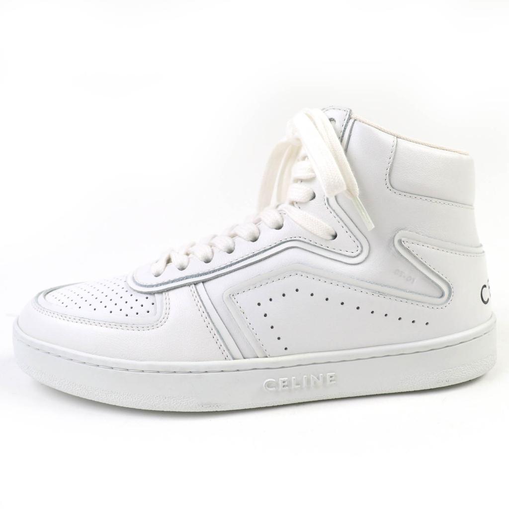 Nepoškozené CELINE Vysoké tenisky bílá kůže Dámské 37 CT-01 Použité