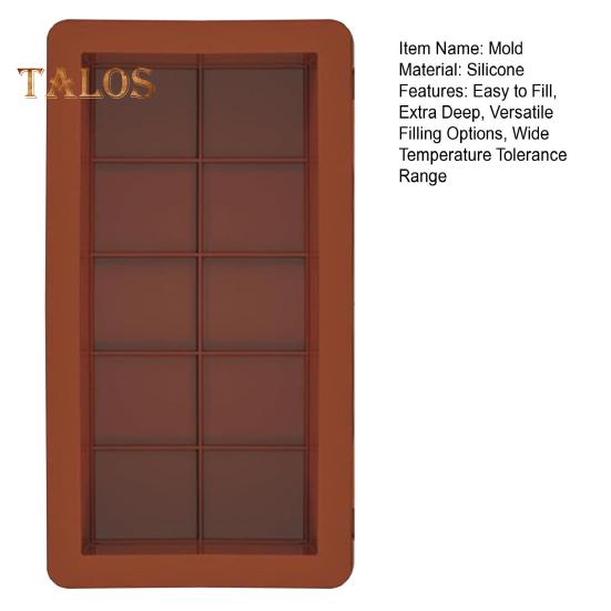 1/2 szt. Duża głęboka forma do czekolady Silikonowe foremki do cukierków na nadziewane batoniki Bez BPA Łatwe do czyszczenia Wysoka tolerancja temperatury Domowe artykuły do produkcji czekolady