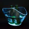Illuminated Ice Buckets Transparent Beverage Tub with Glowing LED Champagne Container Beverages Chiller for Parties