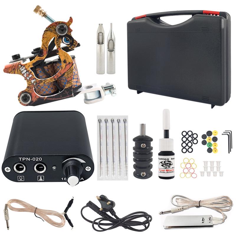 

OL Black Box Набор для начинающих татуировщиков - Одинарная машинка, набор из 14 предметов No. 14 Single Machine Set