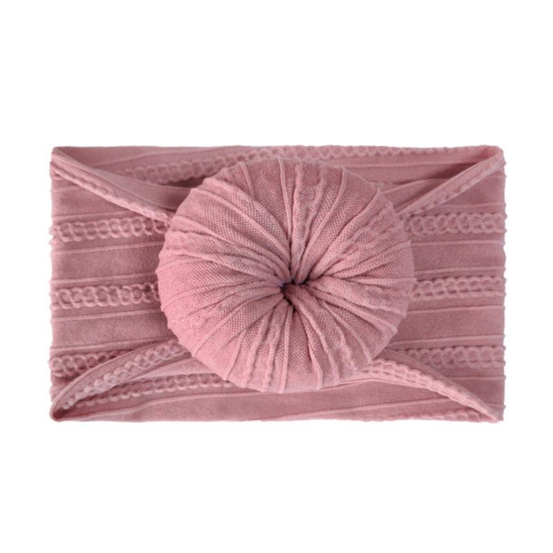 Infant and Toddler Nylon Jacquard Headband Headgear Soft Donut Nylon Stockings Children's Headband Hair Accessories