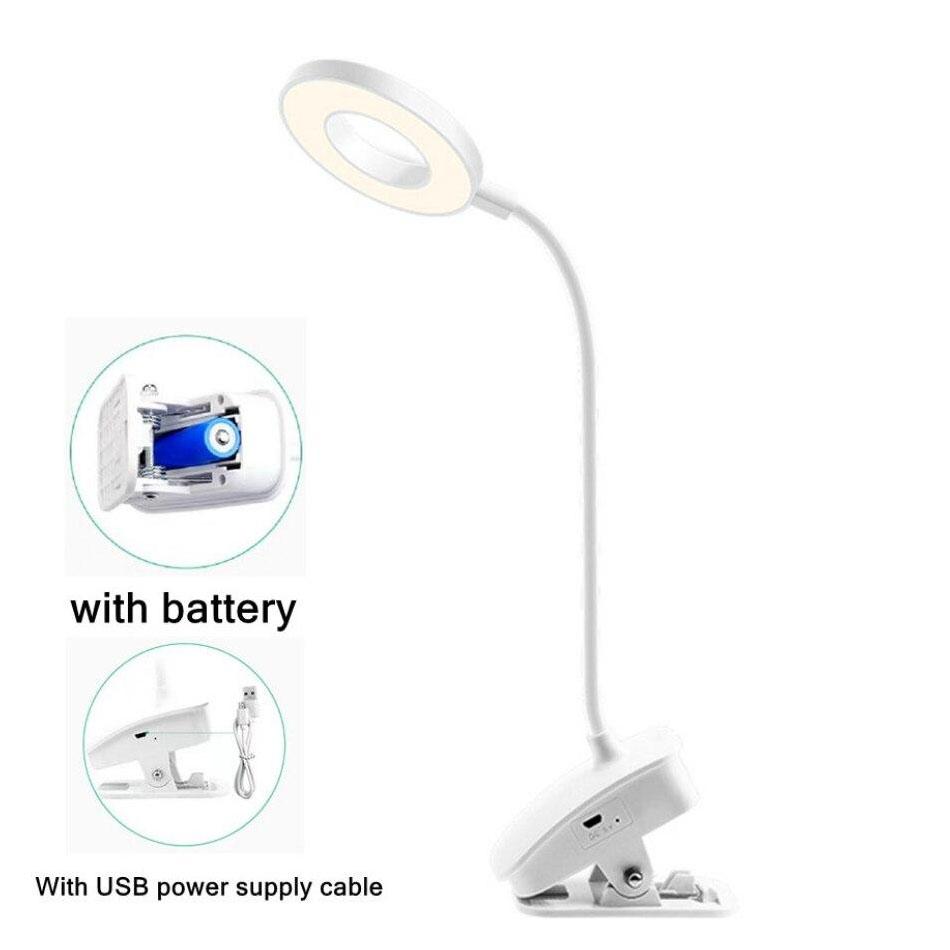 Wireless Table Lamp Study 3 Modes Touch Dimming Rechargeable LED Reading Desk Lamp USB Table Light Bedside Flexo Lamps