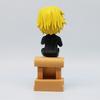 One Piece Q Version Ruffy Sanji Sitzende Haltung Actionfigur Modell Auto Desktop Ornament Zubehör Cartoon Dekor Spielzeug